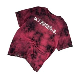VTG Y2K My Chemical Romance Band T Shirt Mens Medium Tye Dye Emo Punk Rock Goth